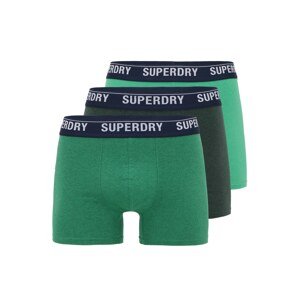 Superdry Boxeralsók  szürke / fűzöld / sötétzöld / fehér