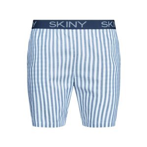 Skiny Pizsama nadrágok  kék / fehér