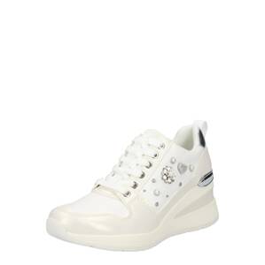 ALDO Sneaker 'LULUA'  fehér / gyöngyház-fehér / ezüst