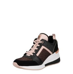 MICHAEL Michael Kors Rövid szárú edzőcipők 'GEORGIE'  fekete / fáradt rózsaszín / rózsaszín arany
