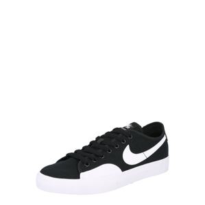 Nike SB Rövid szárú sportcipők 'Blazer Court'  fekete / fehér