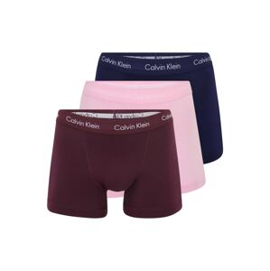 Calvin Klein Underwear Boxeralsók  rózsaszín / sötétvörös / sötétkék / fehér