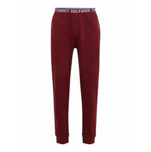 Tommy Hilfiger Underwear Pizsama nadrágok  borvörös / fehér / kék