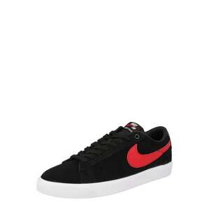 Nike SB Rövid szárú edzőcipők 'ZOOM BLAZER'  piros / fekete