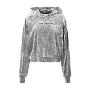 Calvin Klein Jeans Tréning póló  szürke / ezüstszürke / fekete