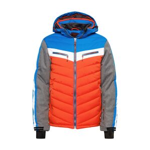 KILLTEC Kültéri kabátok 'Tirano'  kék / szürke melír / sötét narancssárga / fehér