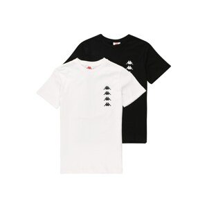 KAPPA Póló 'JONG 2'  fekete / fehér