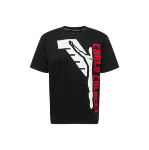 Carlo Colucci T-Shirt 'Ikarus'  fekete / fehér / piros