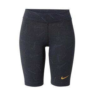 Nike Sportswear Leggings  fekete / aranysárga / kő
