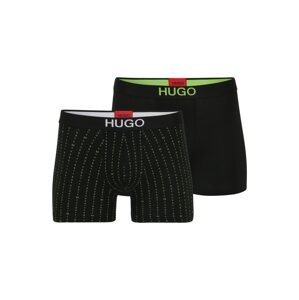 HUGO Boxeralsók  zöld / fekete / fehér