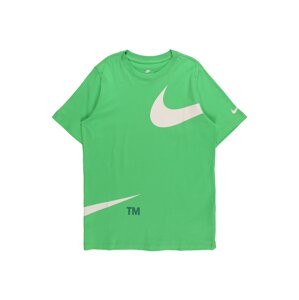 Nike Sportswear Póló  világosszürke / citromzöld
