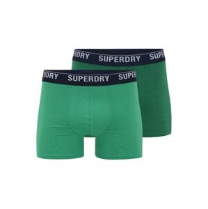 Superdry Boxeralsók  zöld / sötétzöld / fekete / fehér