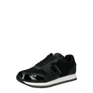 Calvin Klein Rövid szárú edzőcipők  fekete / ezüstszürke