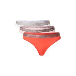 Calvin Klein Underwear String bugyik  szürke / rózsaszín / piros / fehér