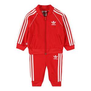 ADIDAS ORIGINALS Jogging ruhák 'Adicolor'  piros / fehér