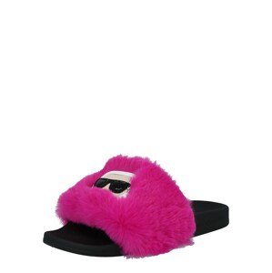 Karl Lagerfeld Házi cipő 'KONDO'  rózsaszín / fekete / fehér / krém