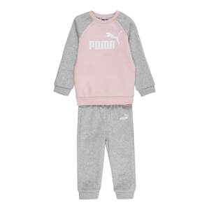PUMA Jogging ruhák  szürke melír / világos-rózsaszín / fehér