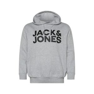 Jack & Jones Plus Tréning póló 'Ecorp'  szürke melír / fekete