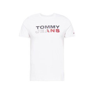Tommy Jeans Póló  fehér / tengerészkék / vérvörös