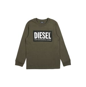 DIESEL Shirt  khaki / fekete / fehér