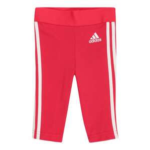 ADIDAS SPORTSWEAR Sportnadrágok 'Essentials 3 Stripes'  neon-rózsaszín / fehér
