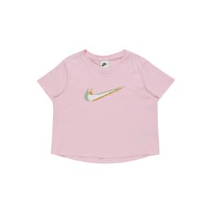 Nike Sportswear Póló  arany / szürke / rózsaszín / fehér