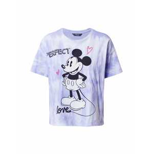 PRINCESS GOES HOLLYWOOD Póló 'Mickey'  fehér / fekete / pitaja / világoslila