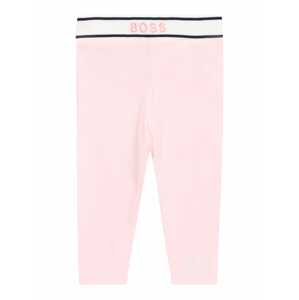 BOSS Kidswear Leggings  rózsaszín / fehér / fekete
