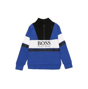 BOSS Kidswear Tréning póló  királykék / fehér / fekete