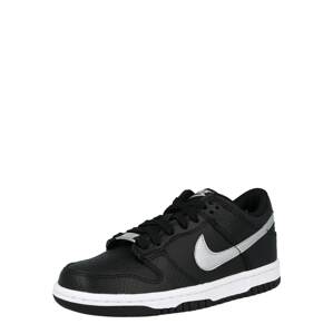 Nike Sportswear Sportcipő 'Dunk'  fekete / ezüst