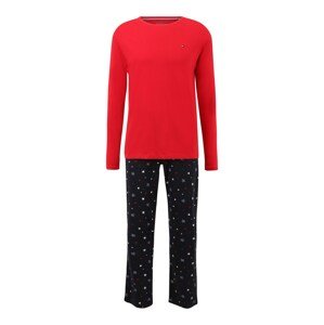 Tommy Hilfiger Underwear Hosszú pizsama  piros / sötétkék / fehér / kék