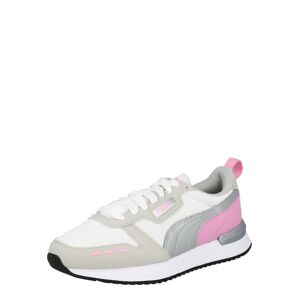 PUMA Sportcipő  fehér / világosszürke / rózsaszín / ezüst