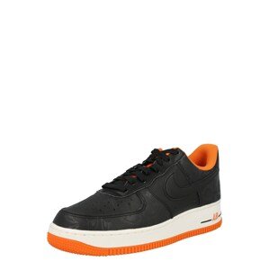 Nike Sportswear Rövid szárú edzőcipők 'AIR FORCE 1'  fekete / narancs / antracit