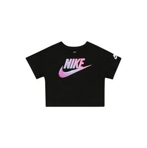Nike Sportswear Póló 'FUTURA SHINE'  fekete / világos-rózsaszín / világoslila / piszkosfehér