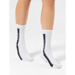 MOROTAI Sportzoknik ' Stripe Long Socks '  fehér