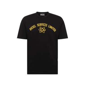 DIESEL Shirt 'JUST'  fekete / sárga