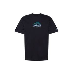 Carhartt WIP Póló  azúr / világoskék / fekete