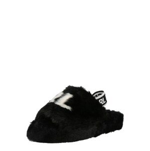 Karl Lagerfeld Házi cipő 'SALON'  fekete / fehér