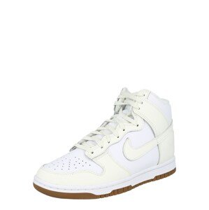 Nike Sportswear Magas szárú edzőcipők 'Dunk'  fehér / piszkosfehér