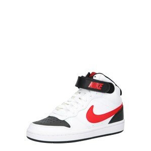Nike Sportswear Sportcipő 'Court Borough 2'  fehér / fekete / piros