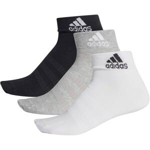 ADIDAS PERFORMANCE Sportzoknik 'Light Ankle Essentials'  világosszürke / fekete / fehér