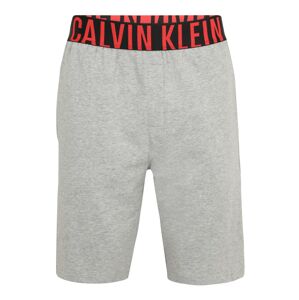 Calvin Klein Underwear Pizsama nadrágok  szürke melír / piros / fekete