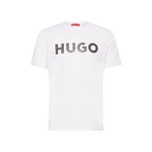 HUGO Red Póló 'Dulivio'  fekete / fehér