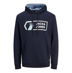 Jack & Jones Plus Tréning póló  fehér / világoskék / tengerészkék