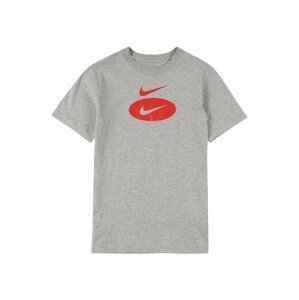 Nike Sportswear Tréning póló  piros / szürke melír