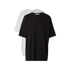 NU-IN Oversize póló  szürke / fekete
