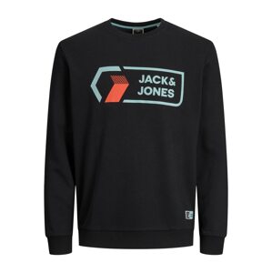 JACK & JONES Tréning póló 'Logan'  pasztellkék / piros / fekete