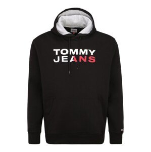 Tommy Jeans Plus Tréning dzseki  fekete / fehér / piros