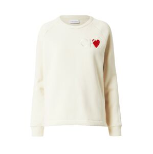 Calvin Klein Tréning póló 'VALENTINES'  bézs / piros