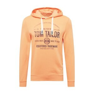 TOM TAILOR Tréning póló  sárgabarack / fekete